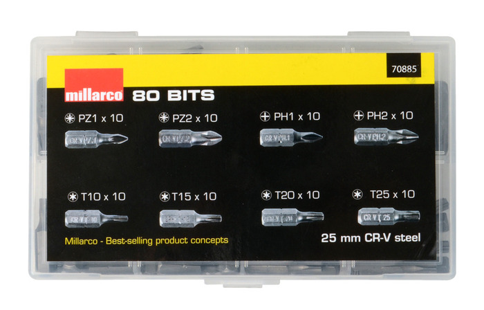 Bitsset 80 delar Millarco